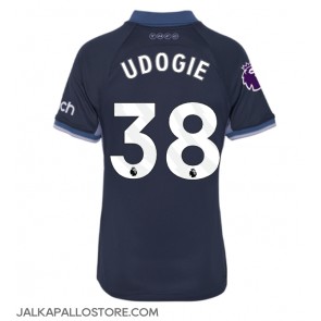 Tottenham Hotspur Destiny Udogie #38 Vieraspaita Naisten 2023-24 Lyhythihainen